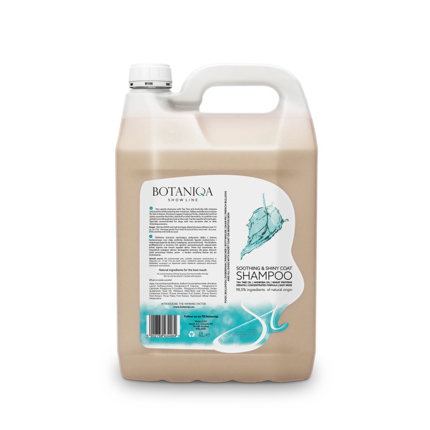 SHOW LINE Soothing & Shiny Coat Shampoo 1.05 gal Botaniqa Global, Inc.